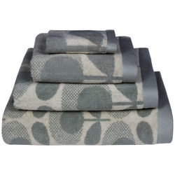 Orla Kiely Speckled Flower Towels Grey